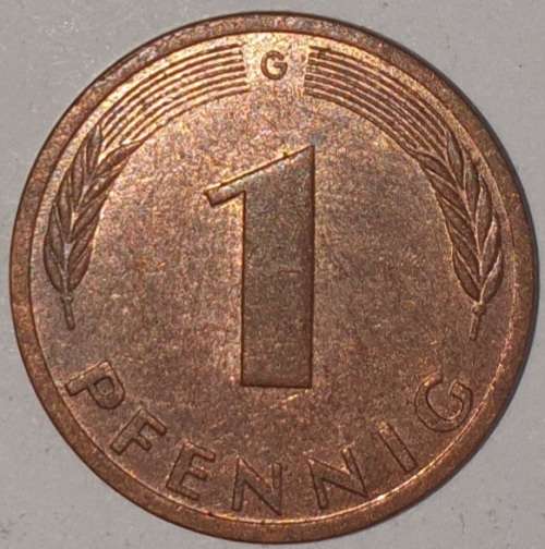 1992 G - 1 PFENNIG - ONE PFENNIG - GERMANY - FEDERAL REPUBLIC - (Copper Plated Steel)